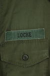 1960's Lot OG-107 Utility Shirt LOCKE Ex-SF Troop Released Used No-Iron Shirt B