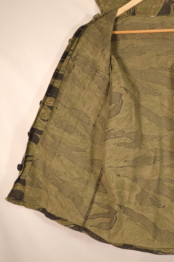 Circa 1970–71, US-M, TO81, Silver Tiger Pattern, Tiger Stripe Shirt, with Patch, Used