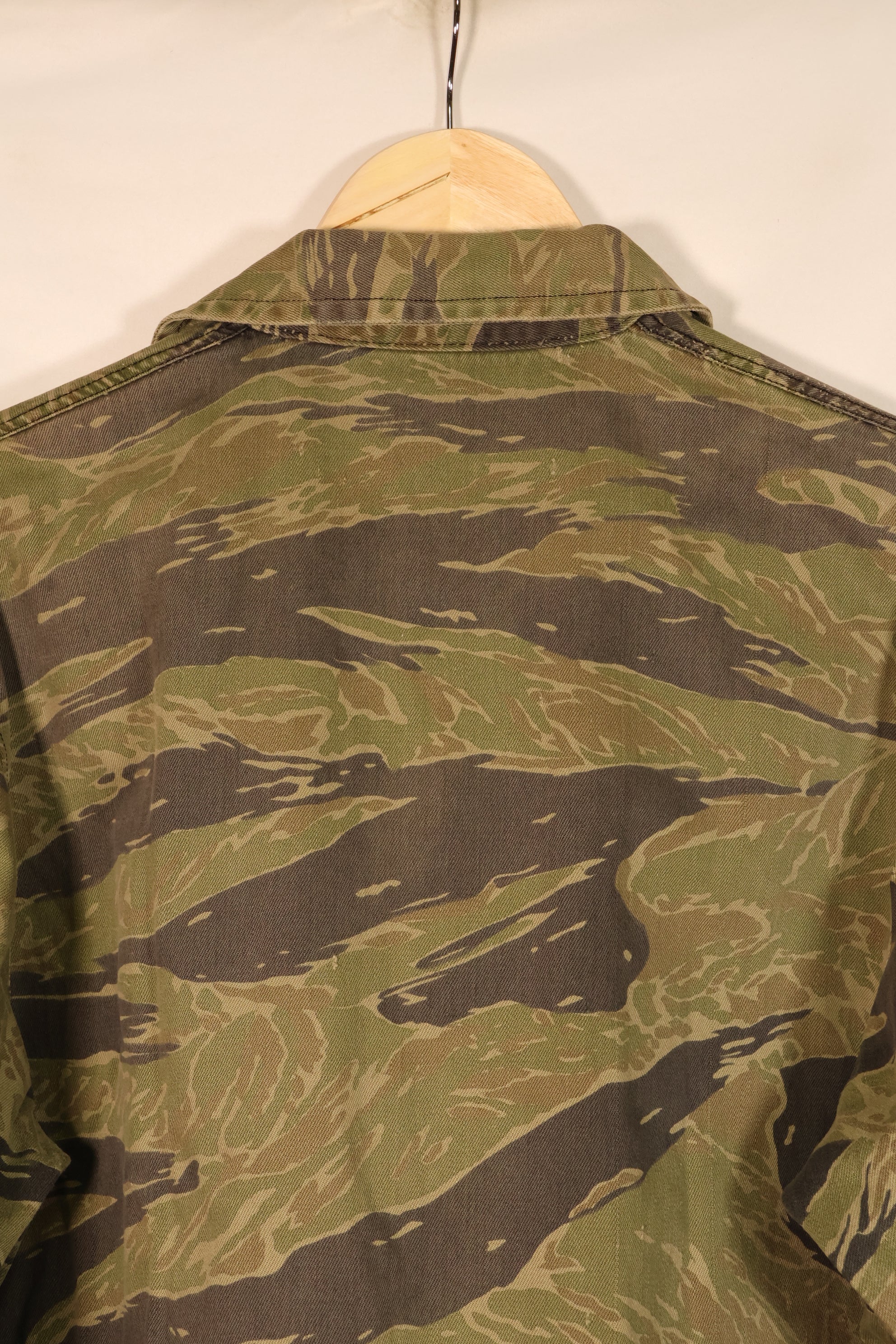 Circa 1970–71, US-M, TO81, Silver Tiger Pattern, Tiger Stripe Shirt, with Patch, Used