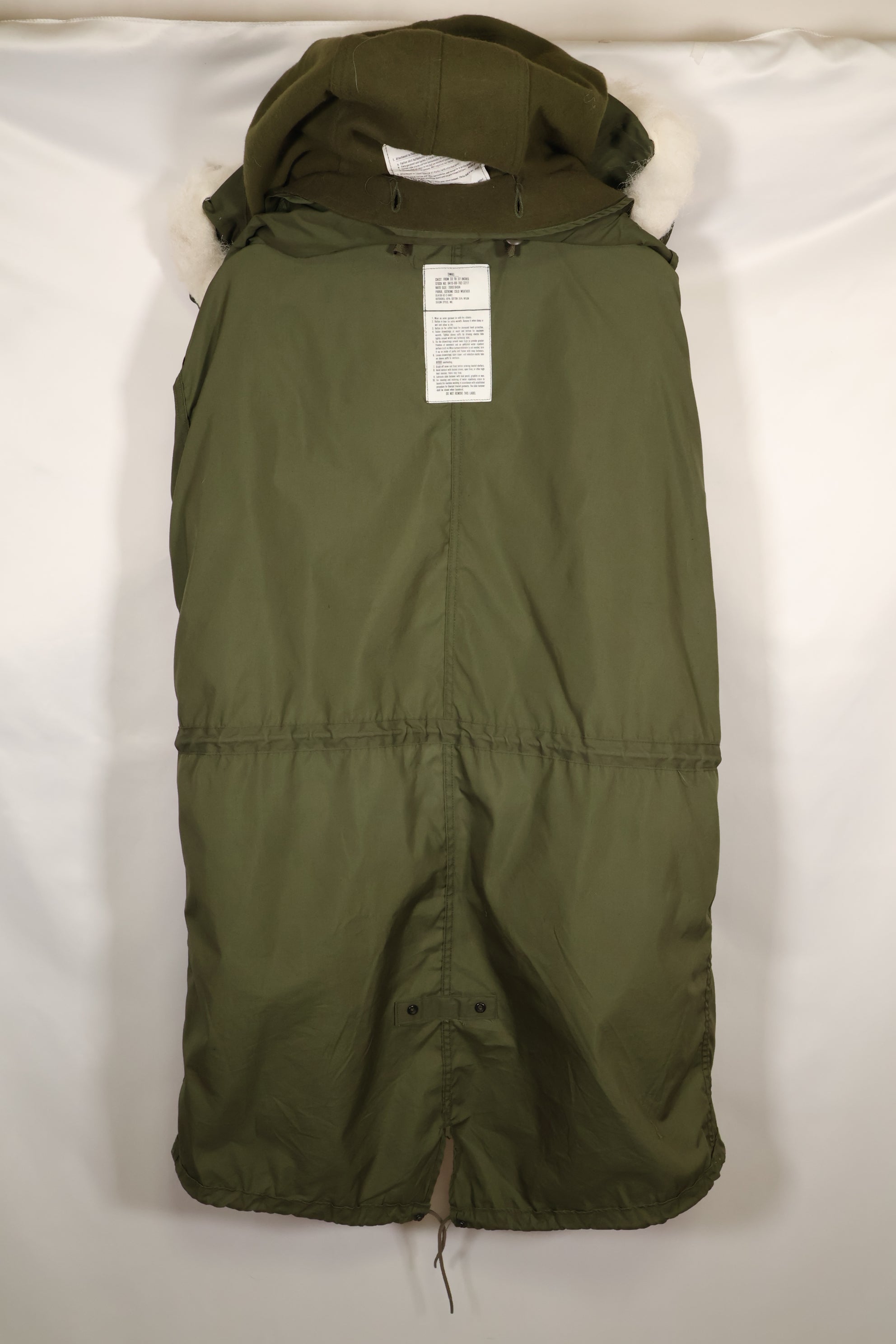1983 Contract SMALL US Army M65 Field Parka, fishtail, good condition, used.