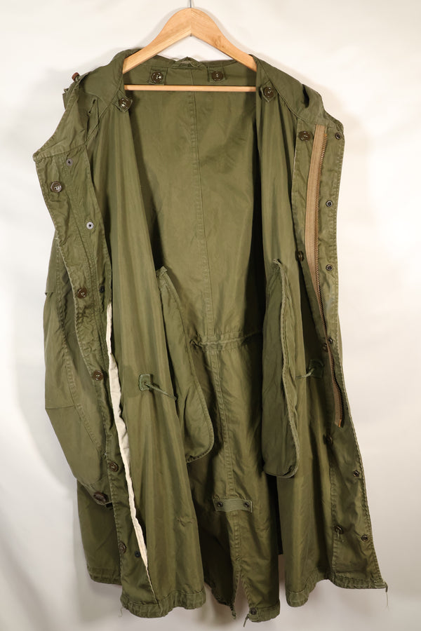 Early 1950s X-Large US Army M51 Field Parka Liner Set Fishtail Parka Used