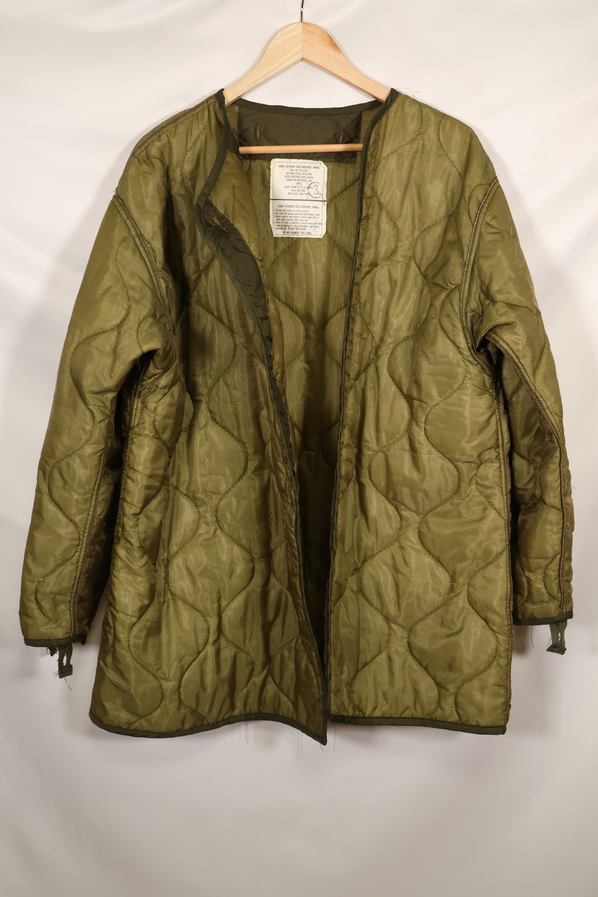 1983 Contract SMALL US Army M65 Field Parka, fishtail, good condition, used.
