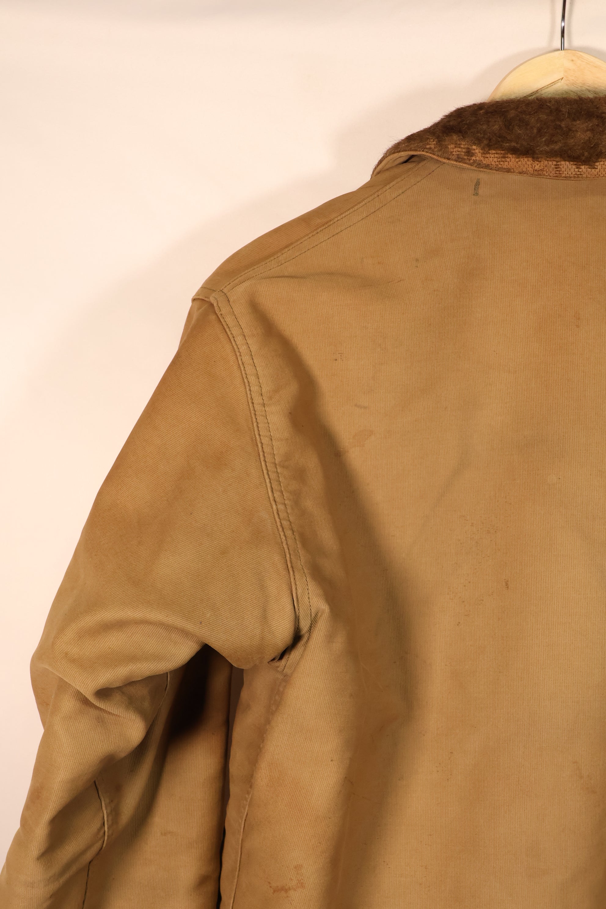 1940s, WWII, U.S. Navy, Deck Jacket, With Patches, Used, Oversized
