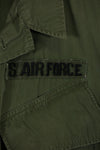 1967 3rd Model Jungle Fatigue Jacket USAF First Attachment M-R Used