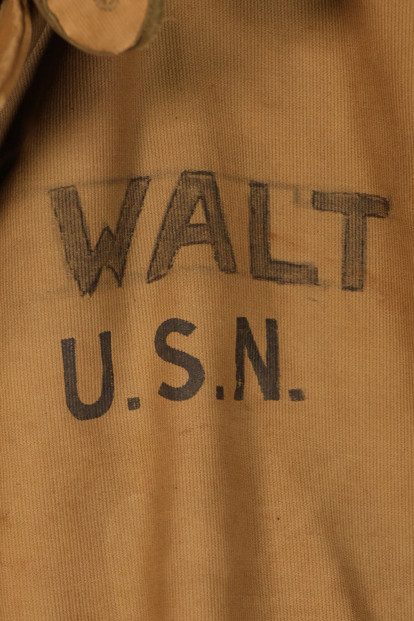 1940s, WWII, U.S. Navy, Deck Jacket, With Patches, Used, Oversized