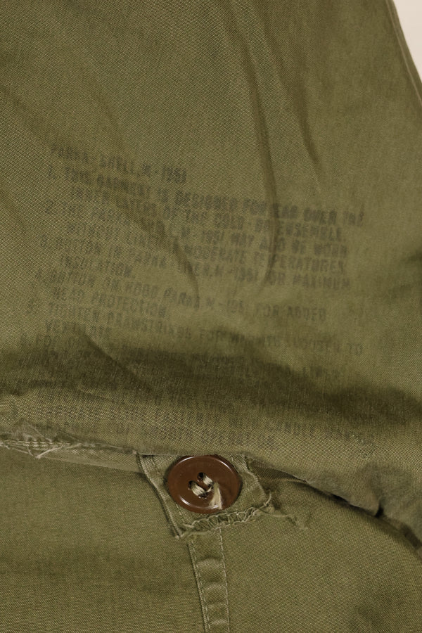 Early 1950s SMALL M51 field parka, liner set, mod coat, used.