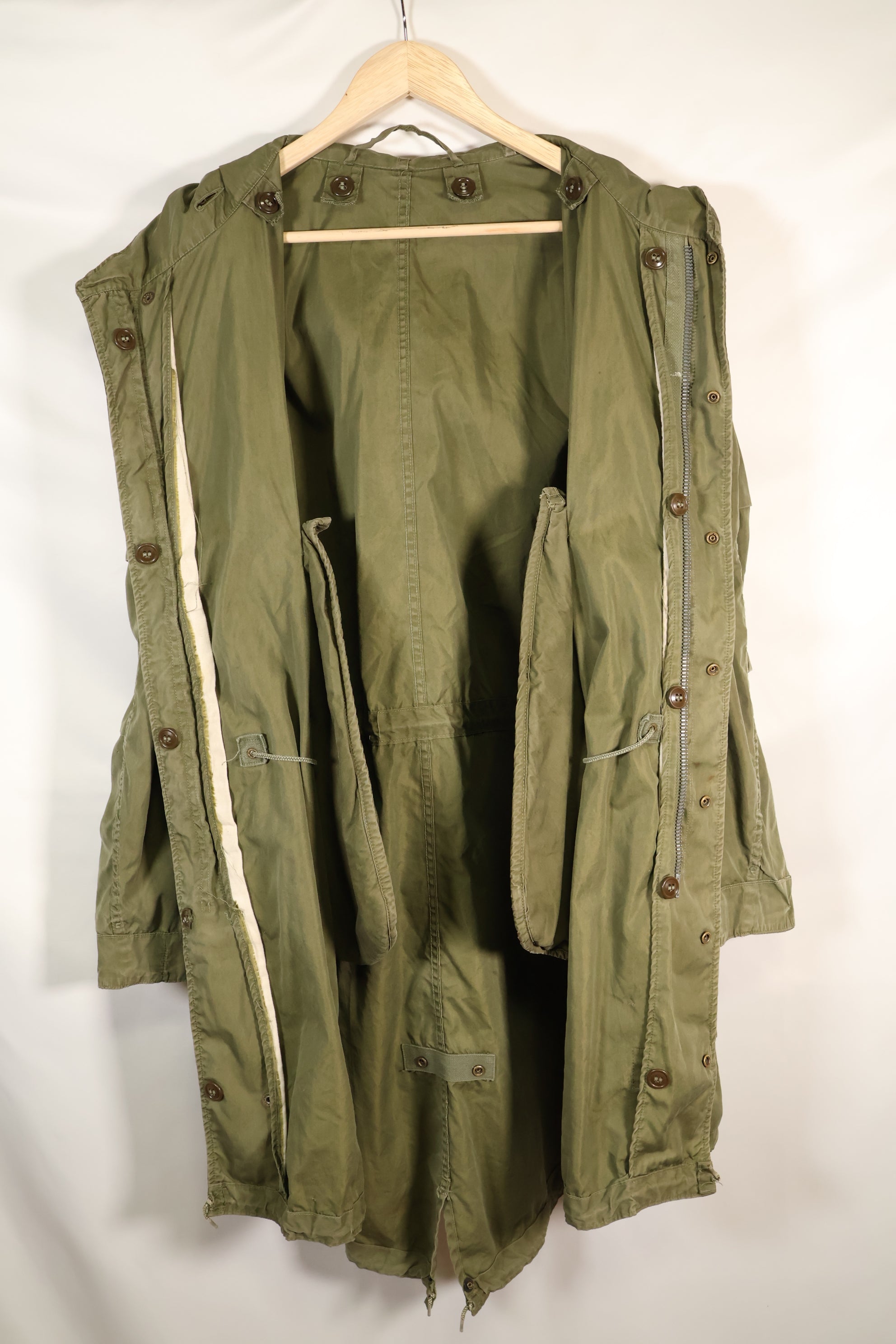 Early 1950s, estimated SMALL M51 Field Parka, liner set, mod parka, used.