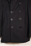 1940's estimated 38 approx. 10 buttons U.S. Navy pea coat in good condition B