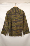 1970s South Vietnamese Marine Corps Tiger Stripe Shirt VNMC Late Ripstop Pattern Used
