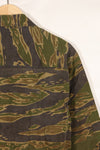 1970s South Vietnamese Marine Corps Tiger Stripe Shirt VNMC Late Ripstop Pattern Used