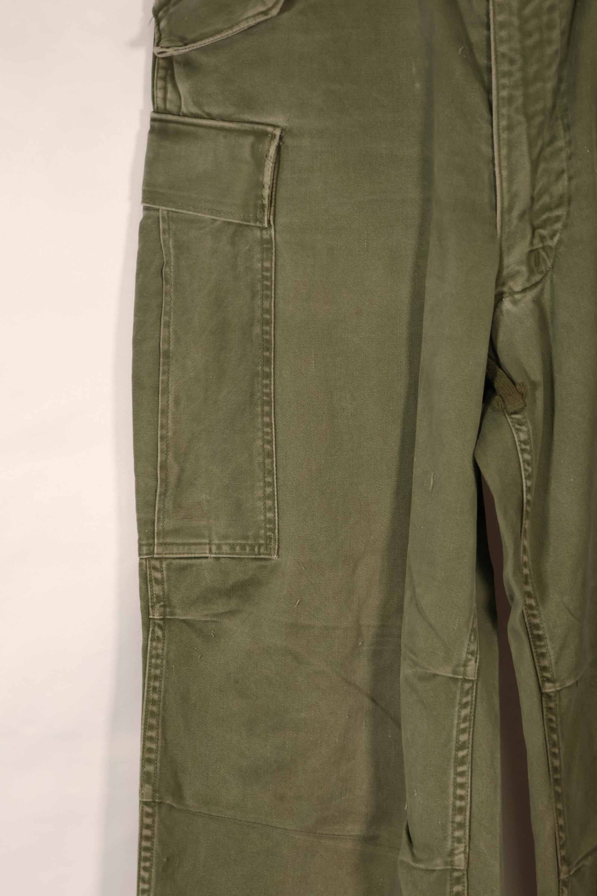 Real 1962 M51 Cotton Field Pants Regular-X-Small, faded, used.