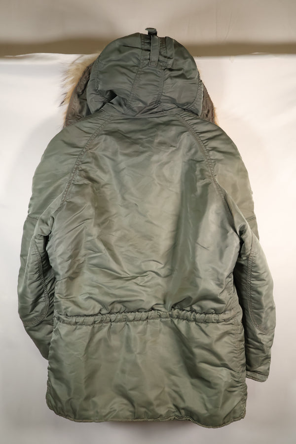 20 世纪 50 年代中号黑色标签 N-3B Heavy Zone 飞行夹克，二手。