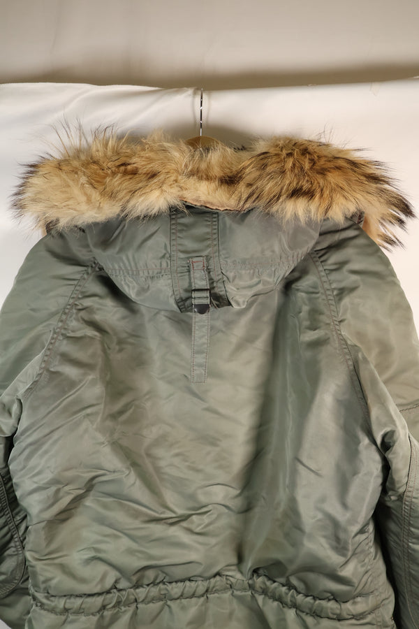 20 世纪 50 年代中号黑色标签 N-3B Heavy Zone 飞行夹克，二手。