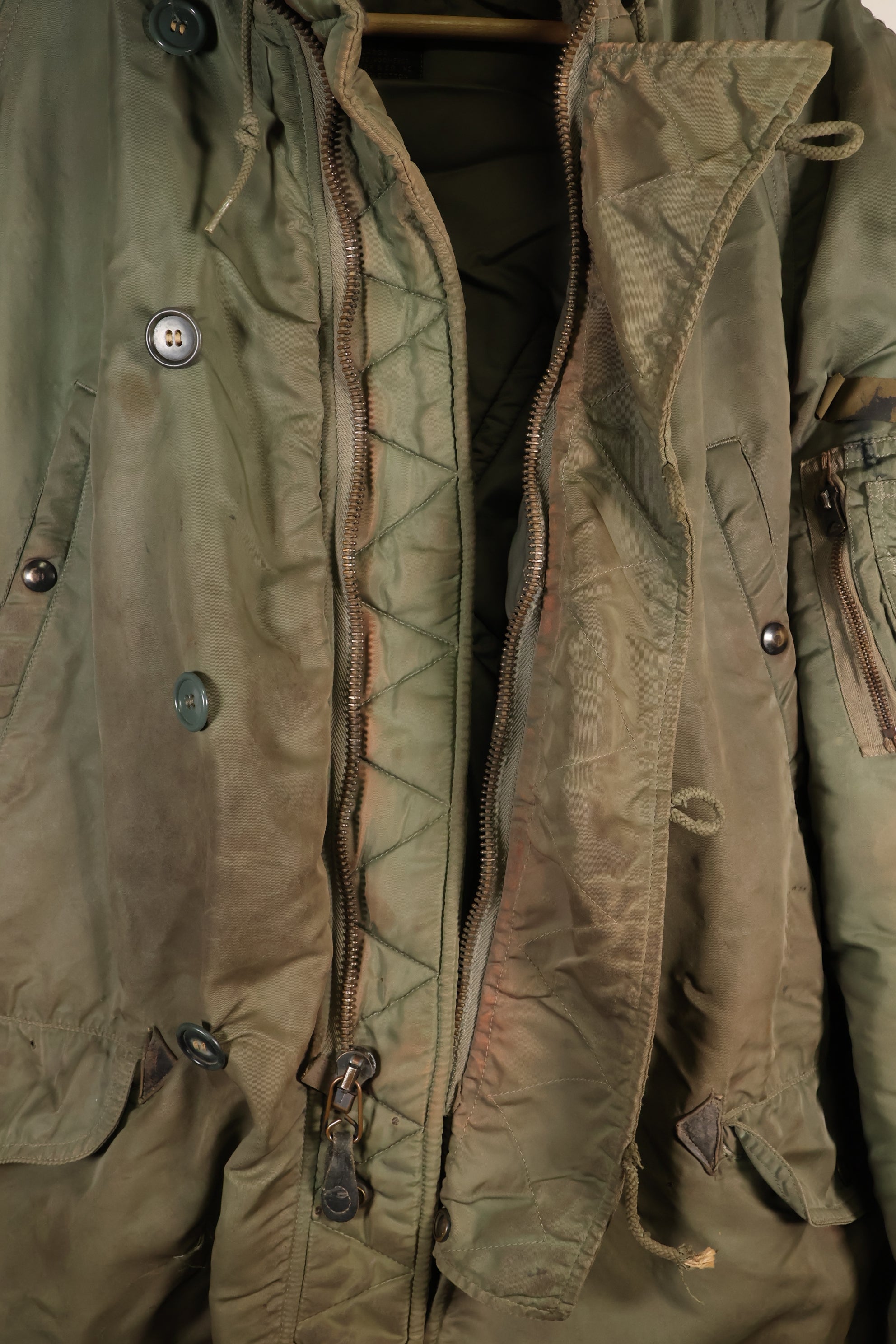 1950 年代美国空军 N-3B 大型机组人员飞行夹克（已使用