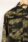 1960s Deadstock A-M Okinawa Tiger Tiger Stripe Shirt Asian Cut