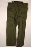 Real late 1940s-early 1950s U.S. Navy cotton pants, zipper fly, used.