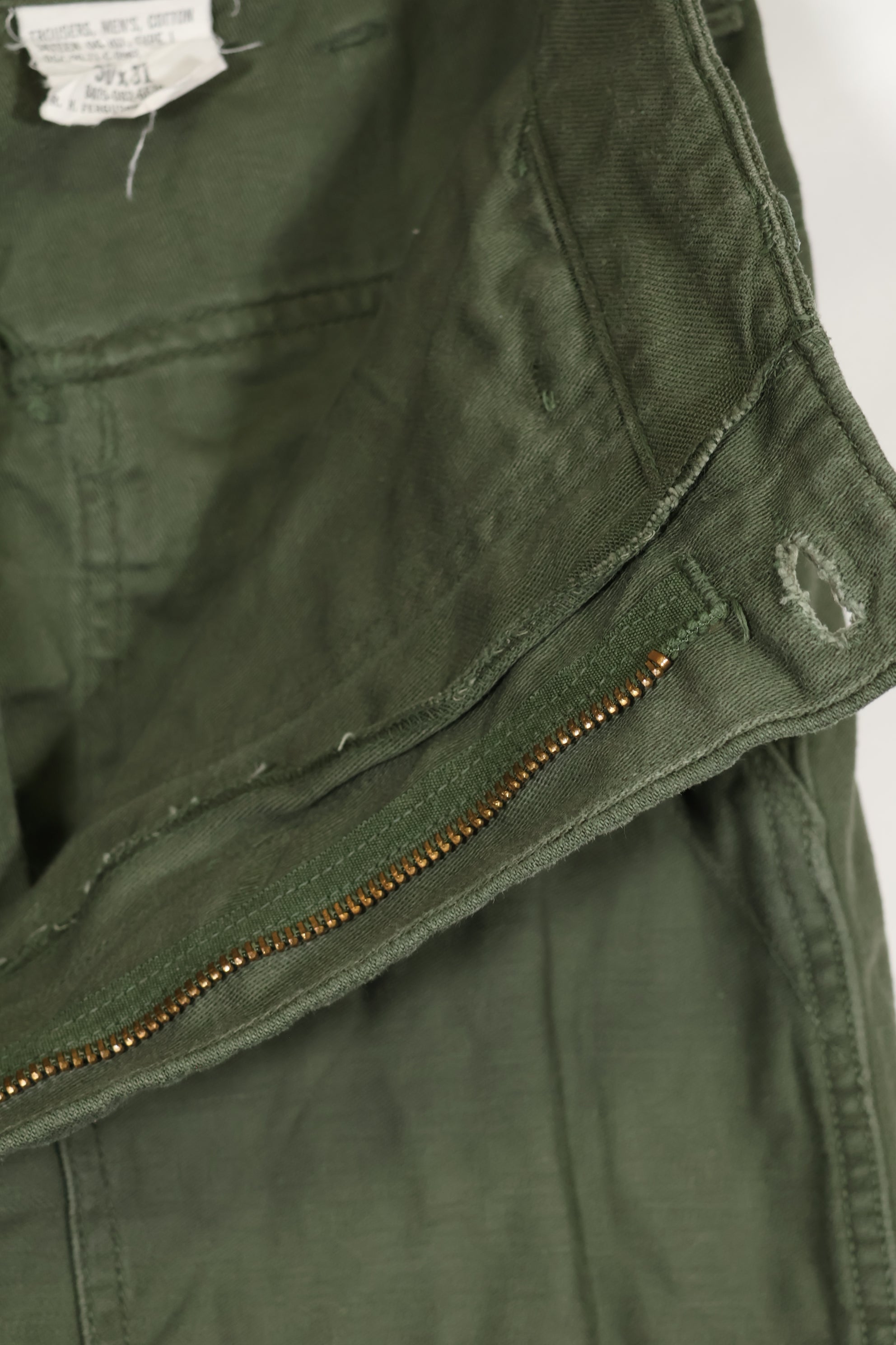 1971 OG-107 utility pants, baker pants, 30 X 31, used.