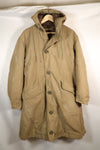 1940s WWII US Navy N-1 deck coat parka, faded, no stencil, used.