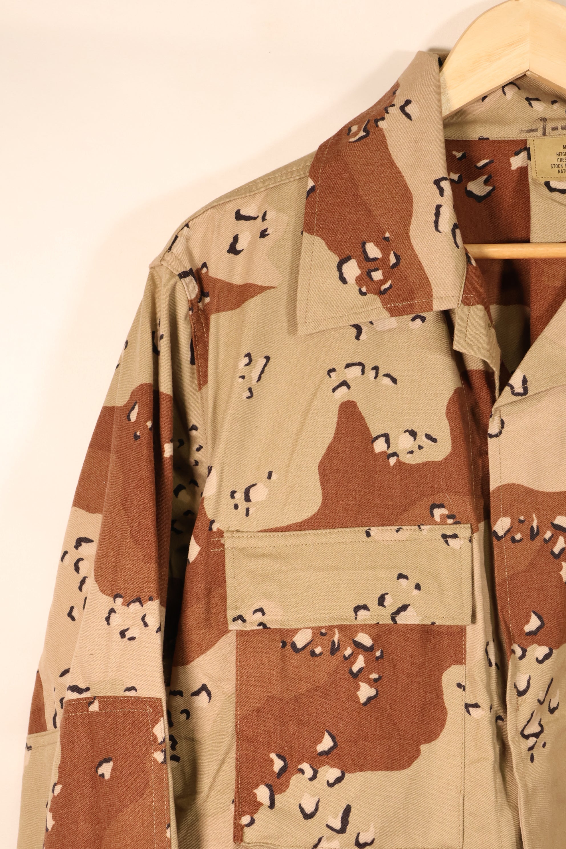 1986 Contract, M-S, 6C Desert Pattern, Chocolate Chip Camo Jacket, Mid-Period Model, Virtually Unused