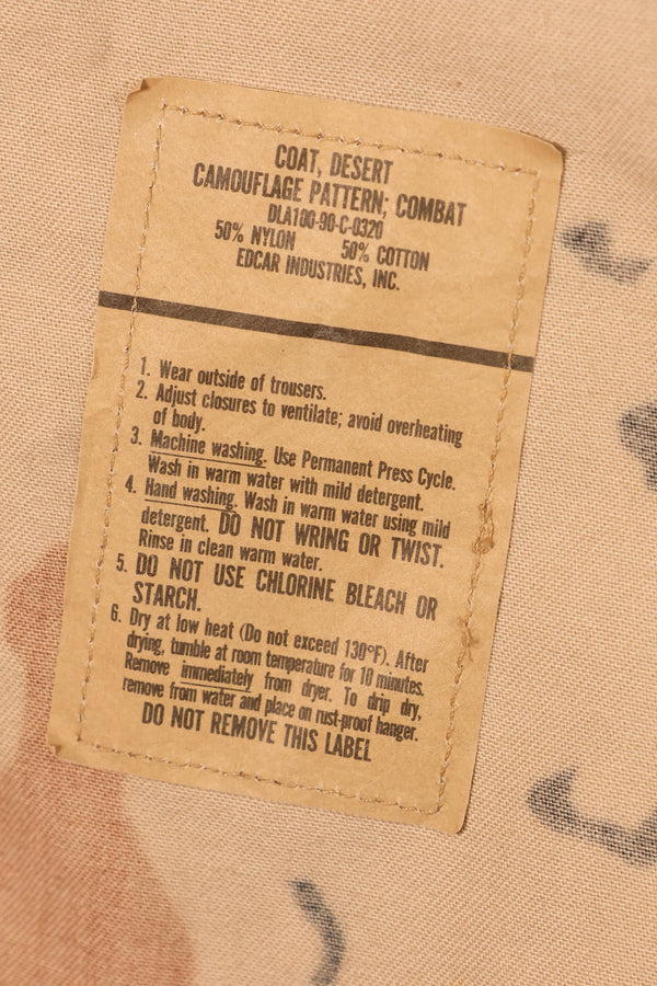1990 Contract, M-S, 6C Color Desert Pattern, Chocolate Chip Camo Jacket, Late Model, Used