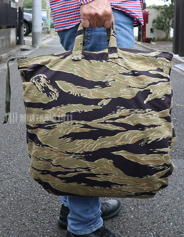 2nd Run MILITARIA 1911 Gold Tiger Stripe 1960s-70s Helmet Bag