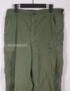 Real Poplin jungle fatigue pants, faded, used.