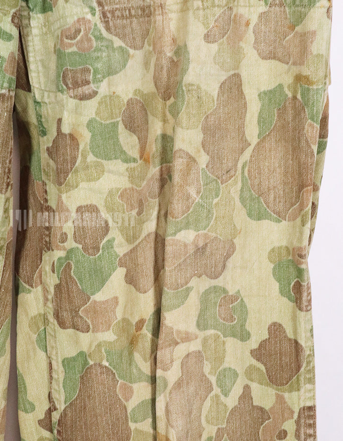 Real 1940s US Marine Corps Frog Skin Camouflage P44 Reversible Pants Used