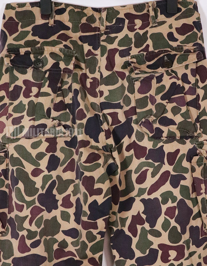 Real CIDG BEOGUM camouflage pants, size tag unidentifiable, used.