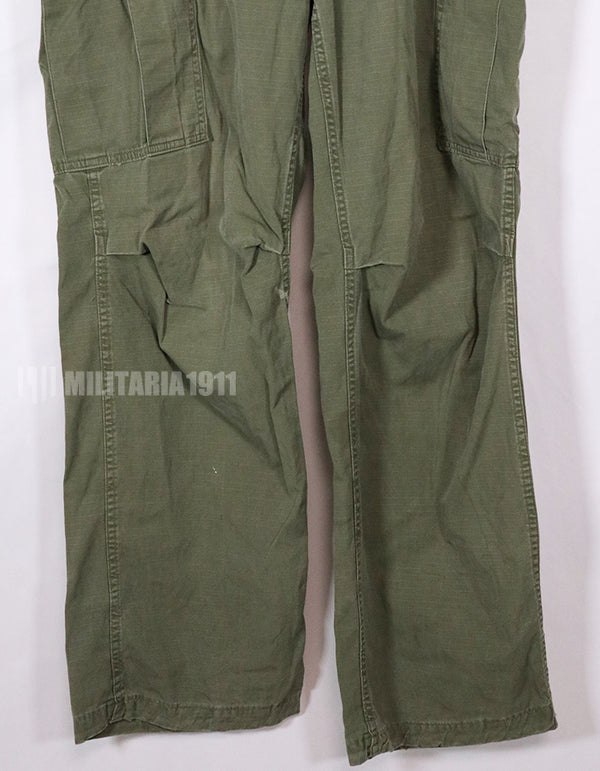 Real 1969 4th Model Jungle Fatigue pants, no size tag, used.