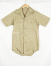 Real 1970 U.S. Army summer shirt, Khaki unused, stained.