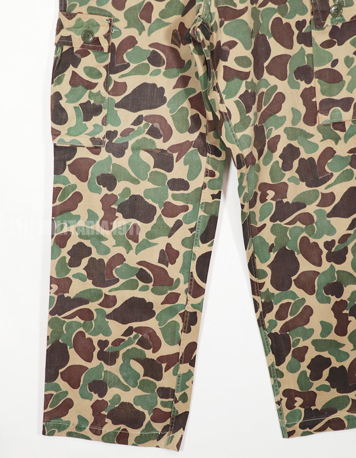 Real CIDG Beogum camouflage locally made duck hunter pants, used B