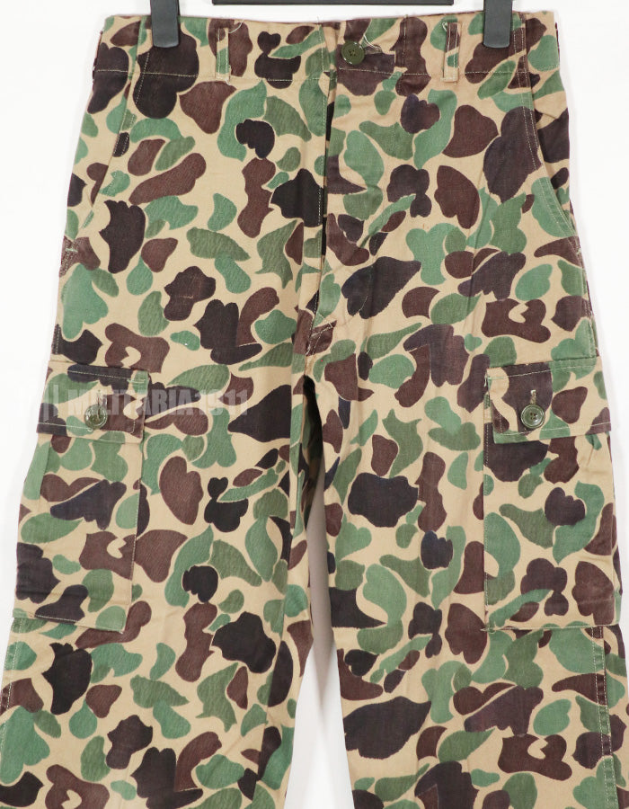 Real CIDG Beogum camouflage locally made duck hunter pants, used C