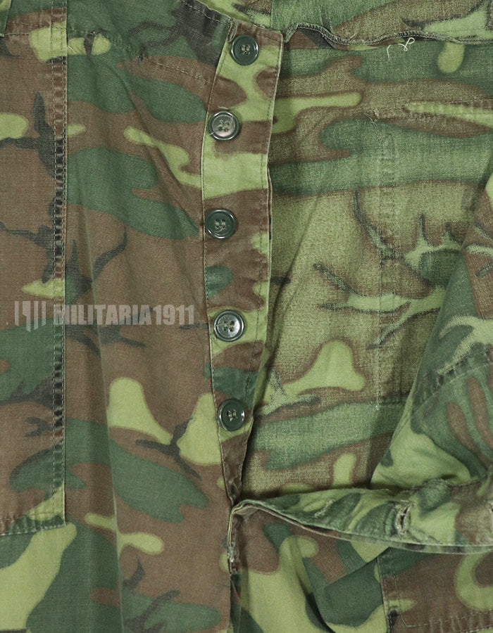 Real ERDL ARVN utility pants made by Poplin, large size, used.