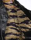 1980's lot Schott Double rider's jacket, lining MILITARIA 1911 gold tiger fabric