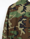 Real U.S. Army Woodland Camouflage Jacket, 2007, with patches.