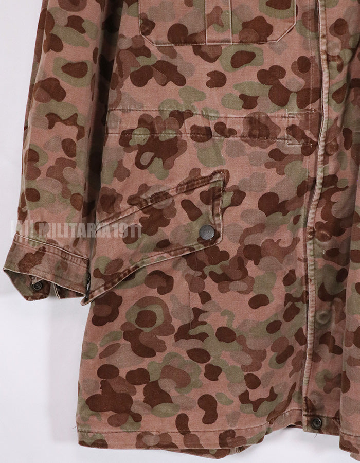 Real 1960s-1970s Austrian Army Camouflage Parka, used.
