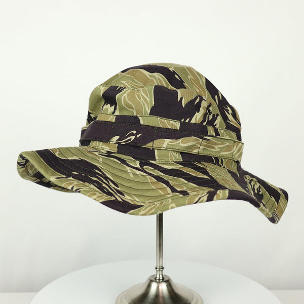 [Scheduled to ship in mid-June]  2023 Second Lot MADE IN OKINAWA VIETNAM WAR Gold Tiger Stripe Boonie Hat