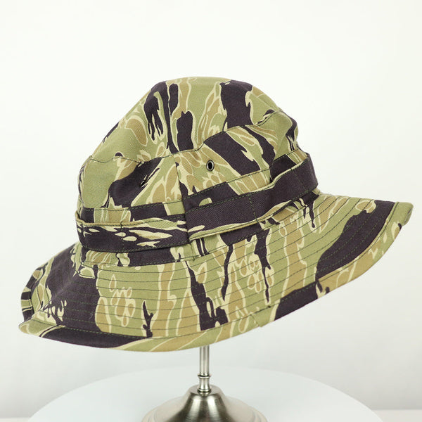 [Scheduled to ship in mid-June]  2023 Second Lot MADE IN OKINAWA VIETNAM WAR Gold Tiger Stripe Boonie Hat