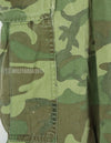 Original non ripstop fabric ERDL jungle fatigues pants, faded, scratched.