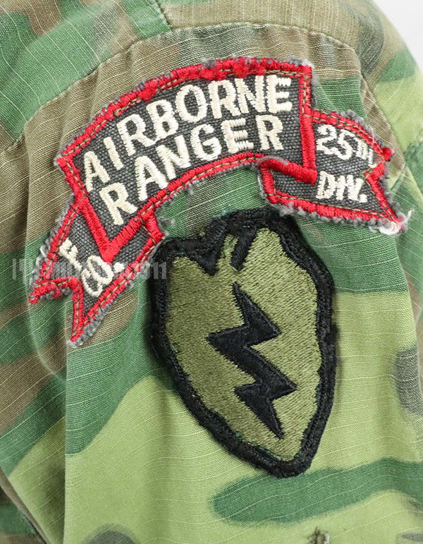 Original ERDL Ripstop Fabric Jungle Fatigue 25th Infantry Division LRRP Specifications (patch retrofitted) 1969 Contract