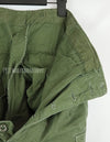 Original 2nd model Jungle Fatigue pants, non-ripstop, worn, scratched, faded. Scuffed, faded