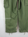 Original late model jungle fatigues pants, ripstop fabric, made in 1969, used, modified.