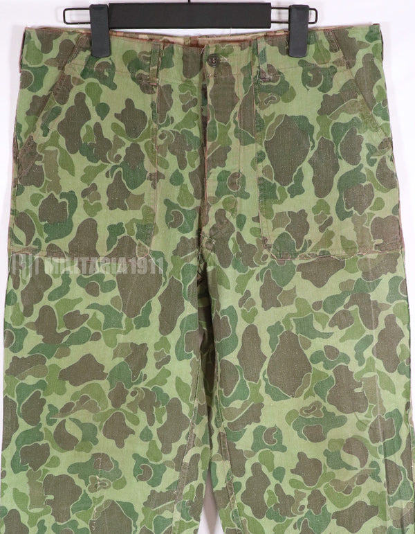 Real Frogskin Camouflage Dag Hunter Camouflage Pants with ERDL Fabric Modified Pockets Reversible