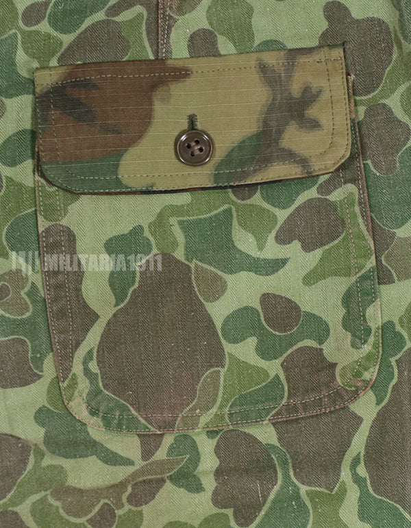 Real Frogskin Camouflage Dag Hunter Camouflage Pants with ERDL Fabric Modified Pockets Reversible