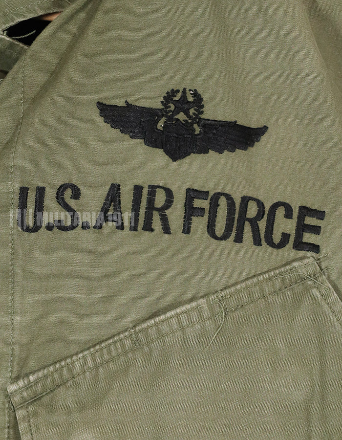 Real 1967 3rd Model Jungle Fatigue Jacket USAF Direct Embroidery Non Ripstop