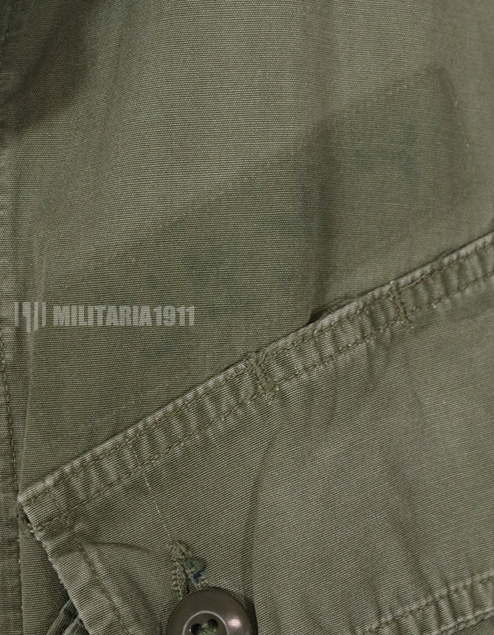 Real 1963 1st Model Jungle Fatigue Jacket, used, patch removed