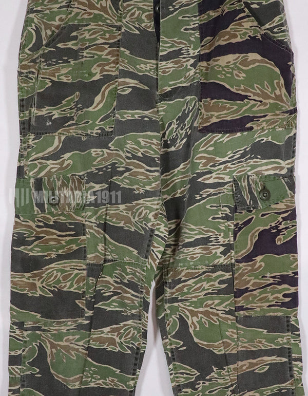 Real Late war lightweight tiger stripe pants, faded, very used.