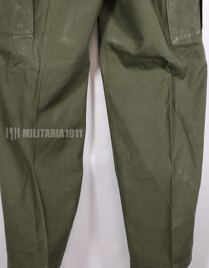Real 1963 1st Model Jungle Fatigue Pants, long term storage, used.